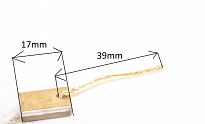 Szczotka   5,0 x 10,0 x 17,0 miedziana BX162 - 2