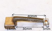 Szczotka   6,0 x 16,0 x 14,0 miedziana SB1002 - 10