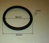 Oring  38,00 mm x 2,00 mm VMQ - 2
