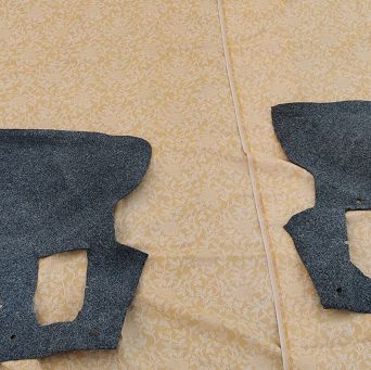 Wykładzina nadkola tył kpl. CC, SC Fiat