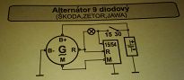 Regulator napięcia RNS - 3 14V Skoda, Zetor, Jawa - 2