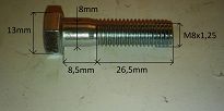 Śruba M   8x   35 sześciokąt kl. 8,8 126p, FSO, PN - 2