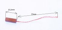 Szczotka   5,0 x 7,0 x 21,5 węglowa FM311 - 2
