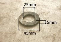 Podkładka stal. 25,0 x 45,0 x 5,0 skrz. 5b FSO, PN - 2