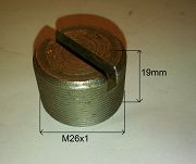 Korek spustu oleju M26 x 1,0 L=19 mm Żuk, Nysa - 2
