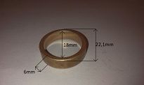 Tulejka rozr. 18,00 mm x 22,10 mm x 6,00 mm - 2