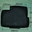 Dywanik gumowy  721 tył L - 2