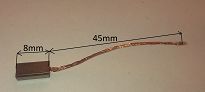 Szczotka   4,0 x 5,0 x 8,0 węglowa UX-62/63 - 2