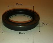 Simmering   25 x 42 x 6 AO FPM Corteco - 2