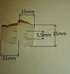 Spinka   31B kostka 11 mm x 11 mm PN - 2