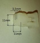 Spinka   31B kostka 11 mm x 11 mm PN - 3