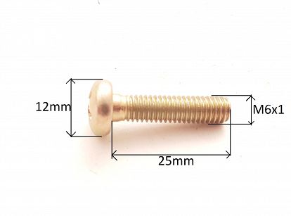 Śruba M   6x   25 łeb okrągły krzyżak 126p, PN