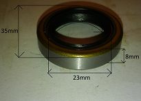 Simmering   23 x 35 x 8 BO FPM Corteco - 2