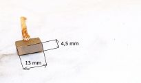 Szczotka   4,5 x 13,0 x 12,5 / 13,0 węglowa 004a - 4