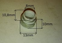 Uszczelniacz zaworu 8,0 x 10,8 / 13,0 x 10,0 - 2