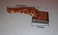 Szczotka   4,5 x 14,0 x 15 miedziana JASX 54-55 - 5