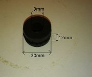 Guma montażowa  9 mm x 20 mm x 12 mm 126p, FSO, PN - 2