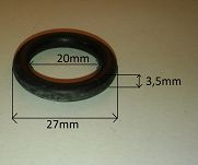 Oring  20,00 mm x 3,50 mm NBR - 2
