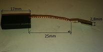 Szczotka   4,9 x 6,2 x 10,0 węglowa 603c - 4