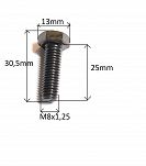 Śruba M   8x   25 sześciokąt 8,8 FSO, PN - 2