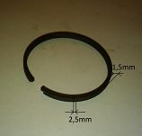 Pierścienie tłok Komar, Romet IV  39,00 x 2,5 x1,5 - 2