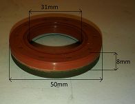 Simmering   31 x 50 x 8 A / BO FPM Elring - 2