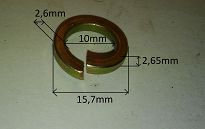 Podkładka sprężysta  M10 x 15,7 x 2,65 126p - 2
