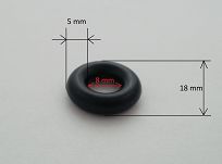 Oring    8,00 mm x 5,00 mm - 2