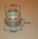 Tuleja naprawcza wałka rozrządu 126p aluminiowa - 2