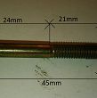 Śruba M   6x   45 sześciokąt 8.8 126p NPG - 2