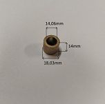 Tulejka rozr. 14,06 mm x 18,03 mm x 14,00 mm AS - 2