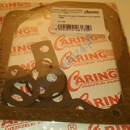 Uszczelki skrzyni 126p kpl. z oringami CARING