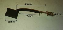 Szczotka   5,0 x 10,0 x 16 węglowa Wartburg, ETZ - 2