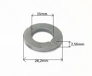 Podkładka sworznia zwrotnicy 2,56 mm 126p  - 2