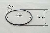 Oring  60,00 mm x 2,00 mm  - 2