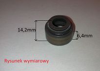 Uszczelniacz zaworu 8,0 x 10,8 x 14,2 FSO, PN - 3