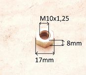 Śruba M 10 x 1,25 x 28  8.8 Żuk, Nysa z nakr. - 4