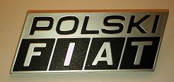 Emblemat  "POLSKI FIAT" 126p