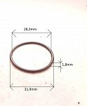 Oring  28,30 mm x 1,80 mm NBR - 2