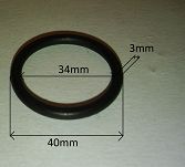 Oring  34,00 mm x 3,50 mm - 2
