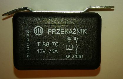 Przekaźnik T 88 - 70 świec żarowych Żuk, Lublin D.