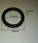 Oring  15,00 mm x 2,50 mm FKM - 2