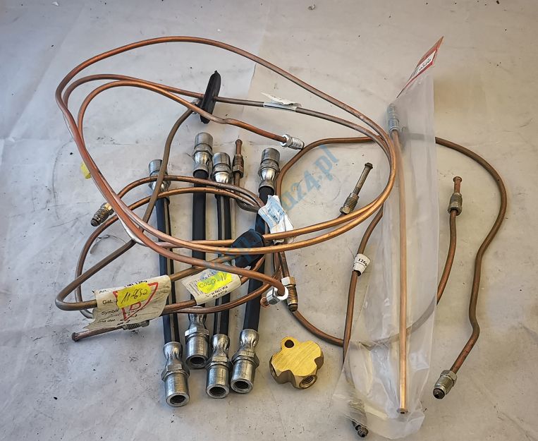 Zestaw przewodów hamulcowych Fiat 126p, 126p Bis