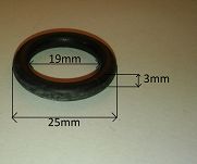 Oring  19,00 mm x 3,00 mm FKM - 2