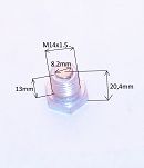 Korek spustu oleju M14x1,5 L=13 Simson z magnesem - 4