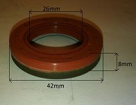 Simmering   26 x 42 x 8 A / BO VMQ - 2